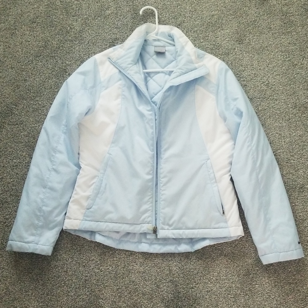 Nike Women's Light Blue Jacket. Size Medium.
